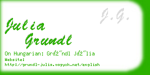 julia grundl business card